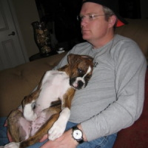 Mojo with his Daddy