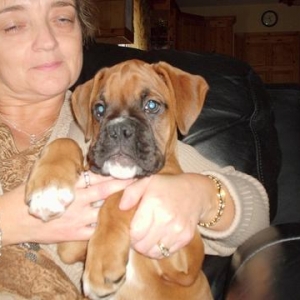 Harvey 9wks with his "Mum"