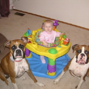 Biggie and Frankie with there princess 9/23/06