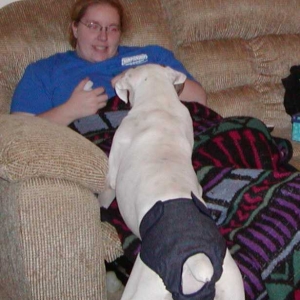 Payton and her diaper.