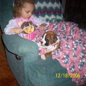 C.J. (8 wks) and Kaitlyn