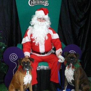 brandy & tigger's santa photo 2006