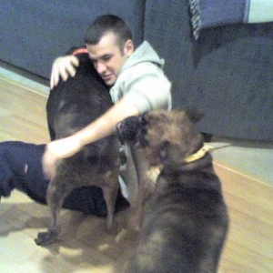 Playing with Uncle Aaron