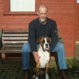 With Daddy at 8 months - WOW!