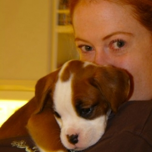 Me & Ruby her 1st day home
