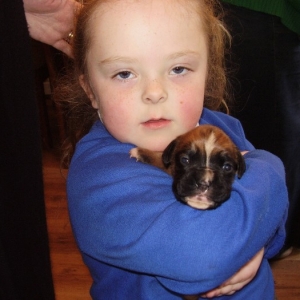 My Daughter and our puppy