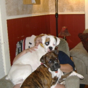 Sharing mama's lap