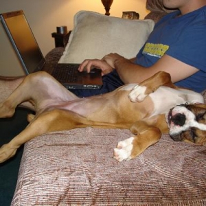 Being at Grandma's house is such hard work!!