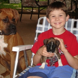 Gimli & Elvis with Parker