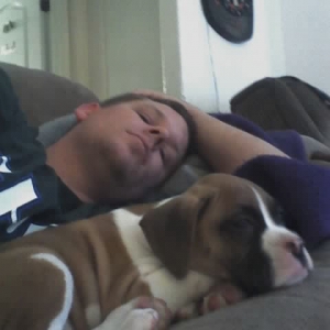 Me and Cash, another lazy Sunday