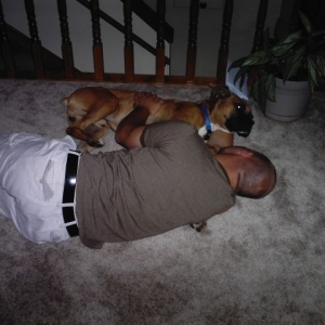 laying around