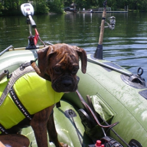 in boat