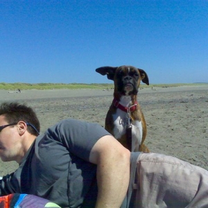 At the beach