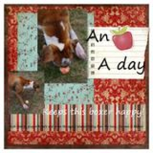 An Apple A Day Scrapbook Page