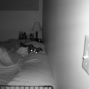 OH NO! mom caught me in bed.