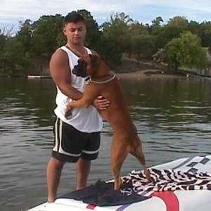 Hanging with my friend