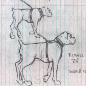 My sketch of Tuppence...