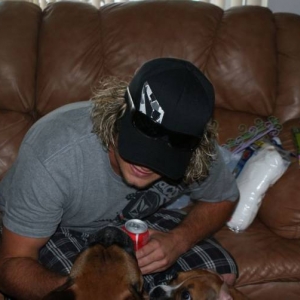 Tasha giving Brother Justin love!