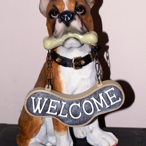 Boxer Welcome Sign