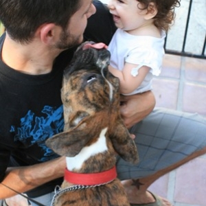 My niece and my pup