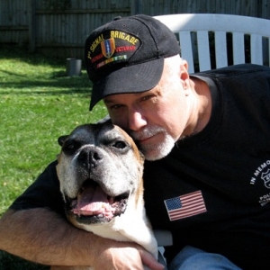 Rocky and me - 2009 - My last Photo with him
