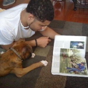 He reads!!!