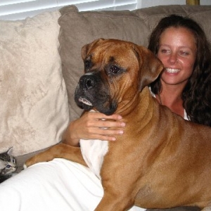 Butch and I sitting on couch