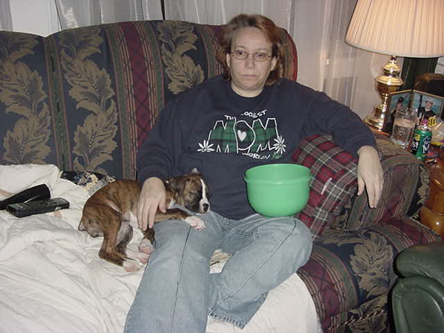 A blanket & mom 12-15-03