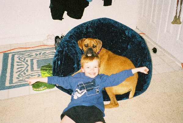 A boy and his dog...Can you feel the love?