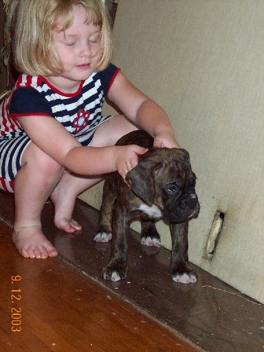 A girl and her pup