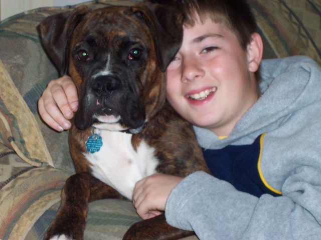 A_boy_and_his_dog