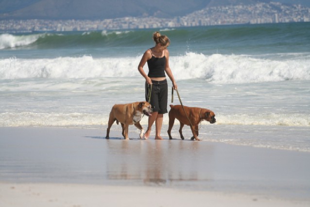At the beach ....