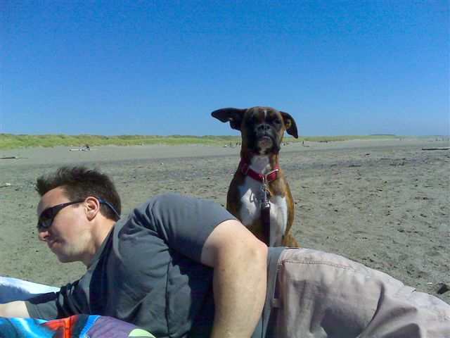 At the beach