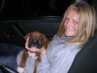 Austin on way home with mommy
