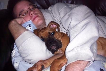 Aww...Daddy snuggling with his little girl