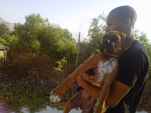 baby cuddi with dad at 4months