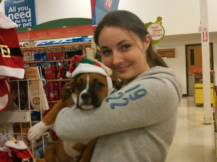 Babygirl in her elf hat ;)