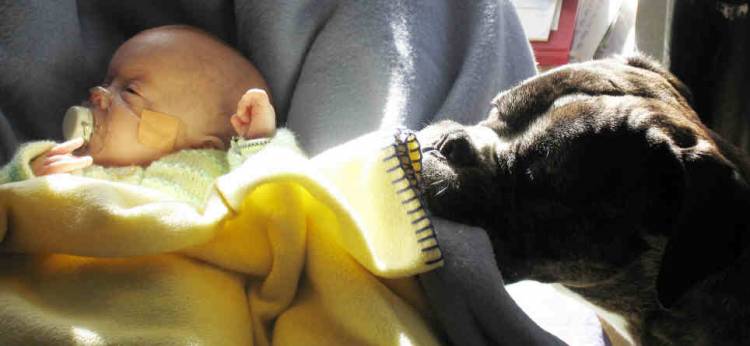 Big sister babysitting