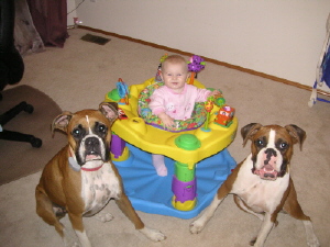Biggie and Frankie with there princess 9/23/06