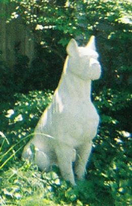 Boxer Lawn Statue