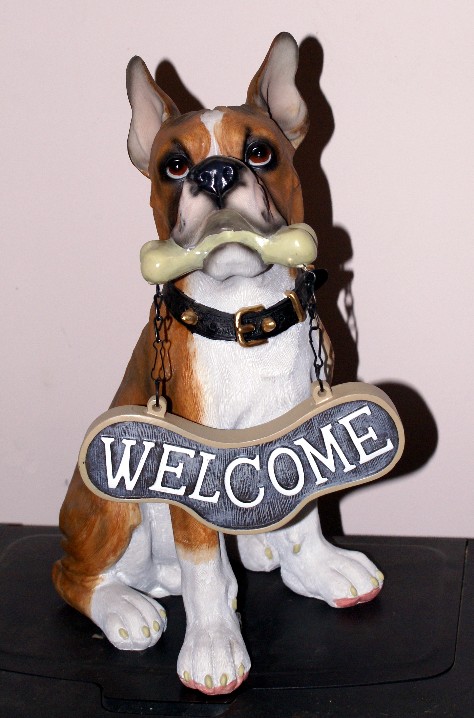 Boxer Welcome Sign