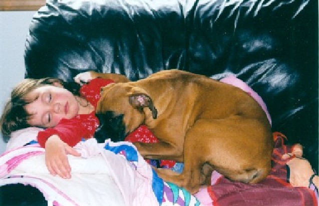 Brandy & Kayla Sleeping