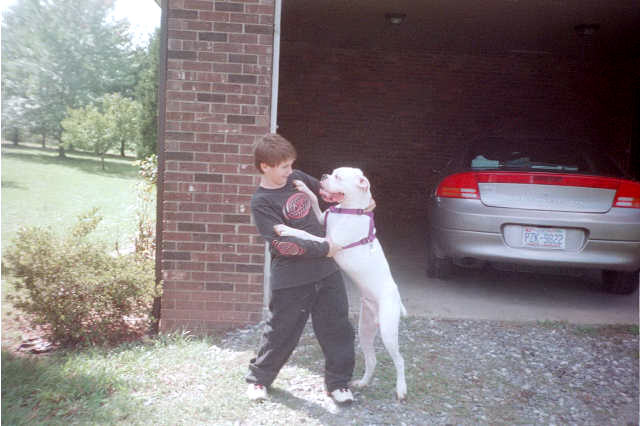 Buddy and my little cousin