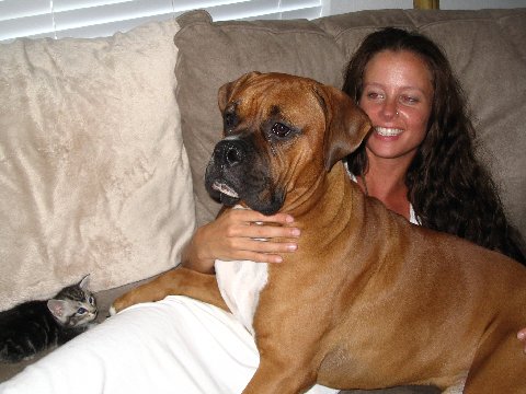 Butch and I sitting on couch