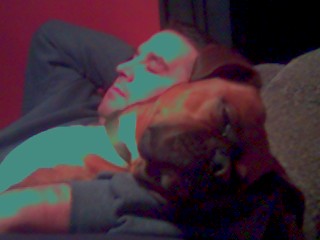 Catching Z's with dad