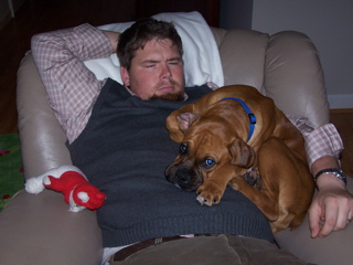 Cooter & Daddy napping
