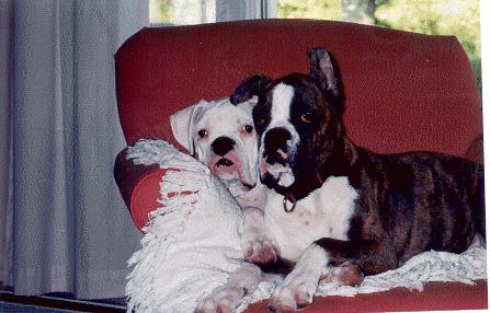 Cuddlin' with my sis!