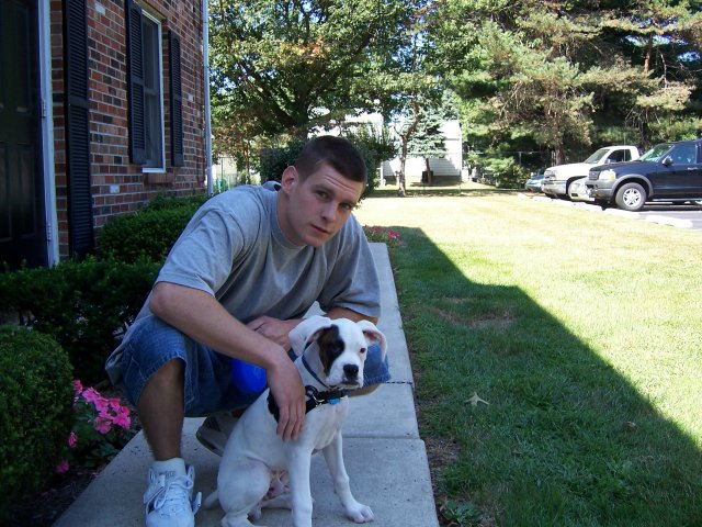 Daddy and Dempsey at 3 1/2 m/o