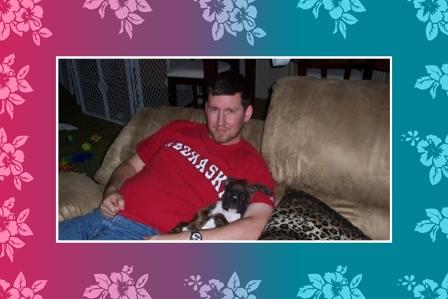 Daddy & me watching Huskers Football