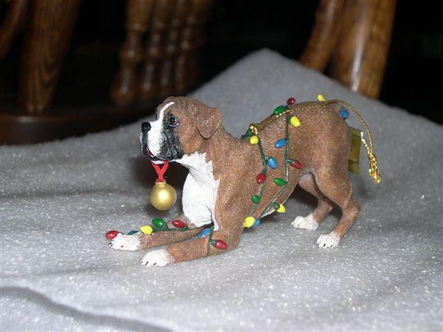 Danbury Mint Boxer Ornament